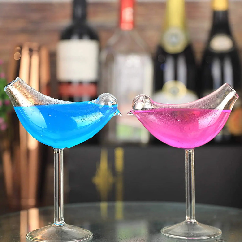 Bicchiere da cocktail creativo - Bicchiere da cocktail design Porcupine Fish/Cigno/Rosa/Octopus/Uccello, novità tazza per bevande per KTV Bar Night Party