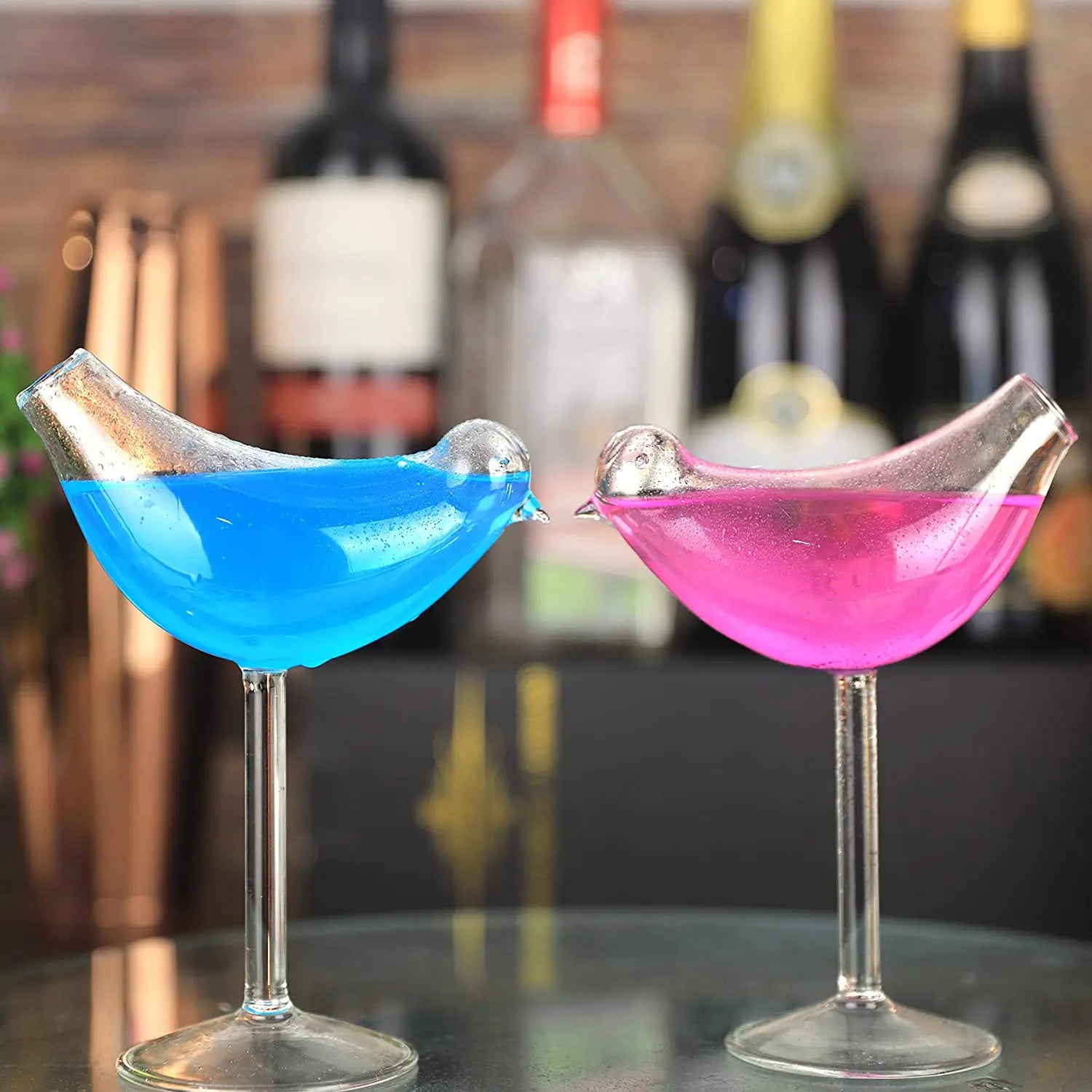 Bicchiere da cocktail creativo - Bicchiere da cocktail design Porcupine Fish/Cigno/Rosa/Octopus/Uccello, novità tazza per bevande per KTV Bar Night Party