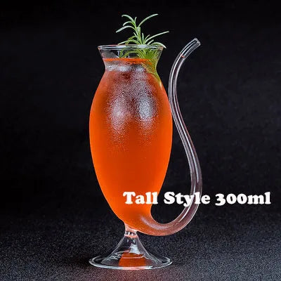 Bicchiere da cocktail creativo - Bicchiere da cocktail design Porcupine Fish/Cigno/Rosa/Octopus/Uccello, novità tazza per bevande per KTV Bar Night Party