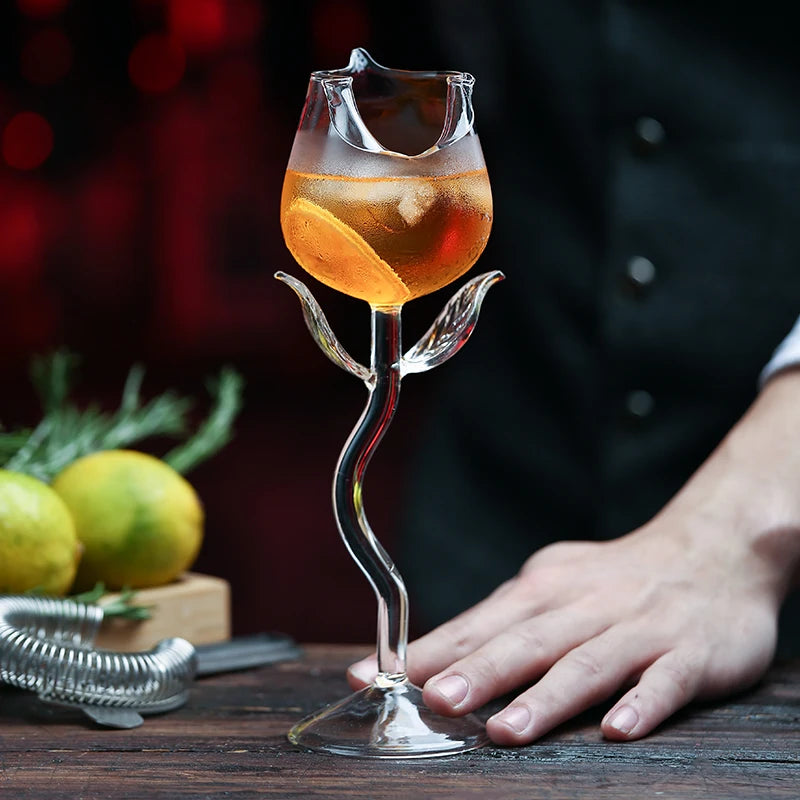 Bicchiere da cocktail creativo - Bicchiere da cocktail design Porcupine Fish/Cigno/Rosa/Octopus/Uccello, novità tazza per bevande per KTV Bar Night Party