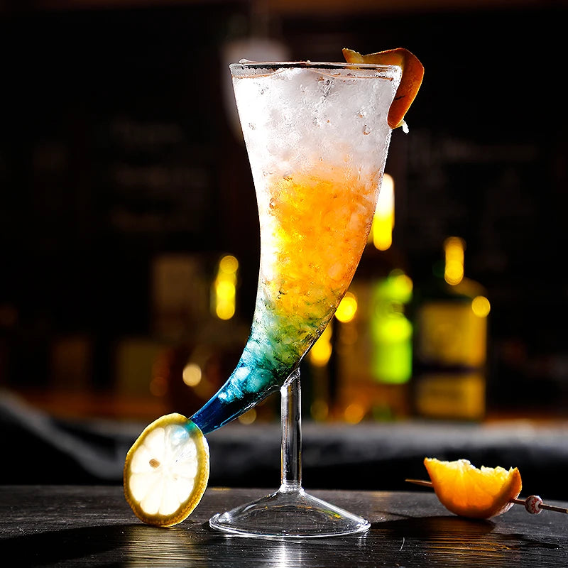 Bicchiere da cocktail creativo - Bicchiere da cocktail design Porcupine Fish/Cigno/Rosa/Octopus/Uccello, novità tazza per bevande per KTV Bar Night Party