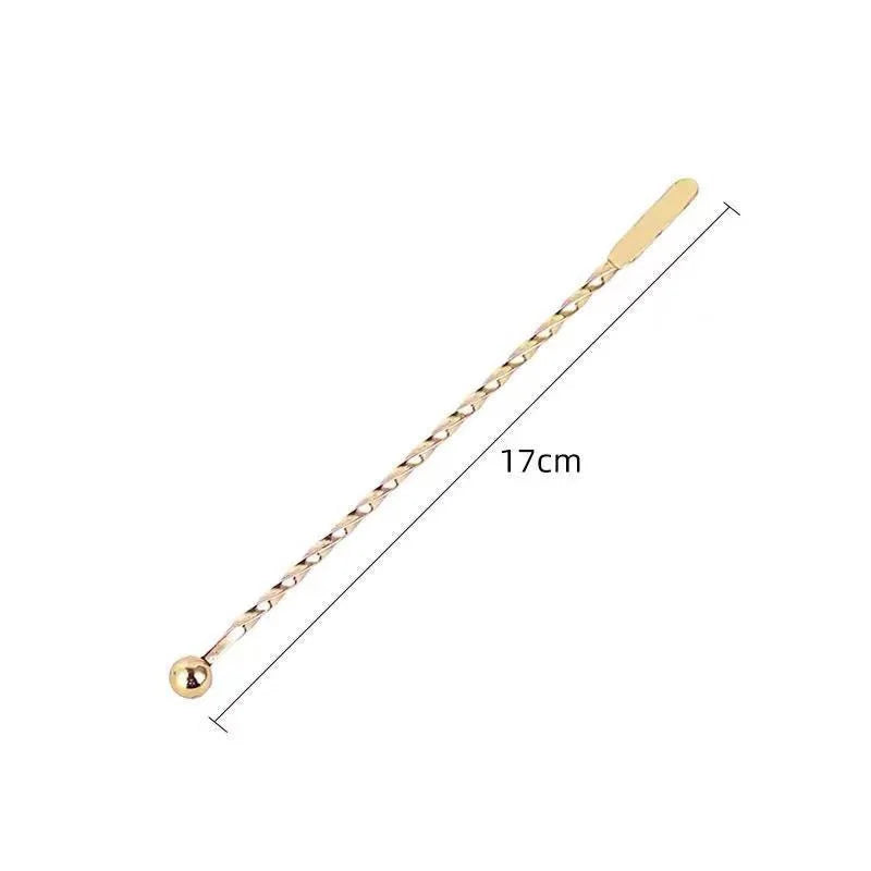 Acciaio inossidabile Cocktail Drink Mixer Bar Agitazione Bastoncini di miscelazione Puddler Muddler Mestolo Agitatore Swizzle Sticks Accessori bar