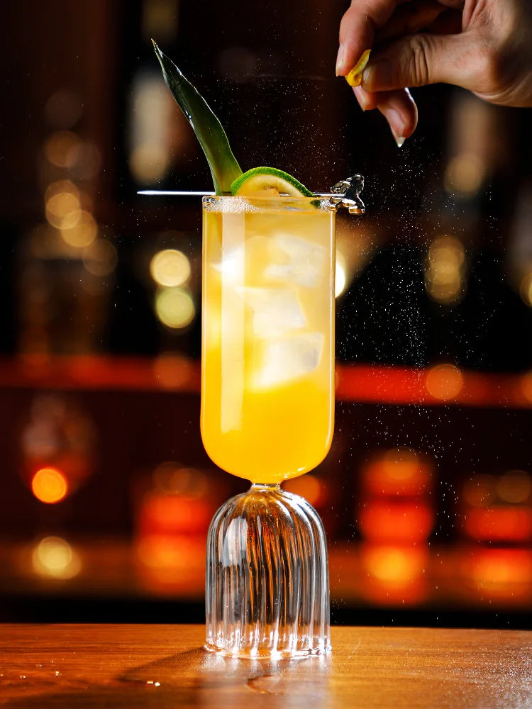 Bicchiere da cocktail creativo - Bicchiere da cocktail design Porcupine Fish/Cigno/Rosa/Octopus/Uccello, novità tazza per bevande per KTV Bar Night Party