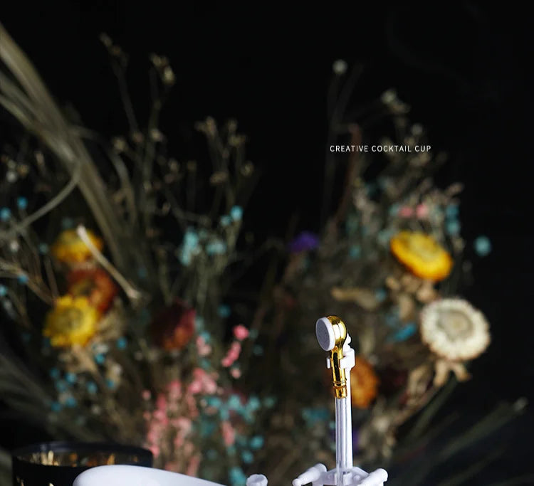 Divertente vasca da bagno creativa bicchiere da Cocktail bicchiere da acqua ciclico elettrico Milkshake bevande fredde Bar Nightclub TIKI Flip bicchiere da vino