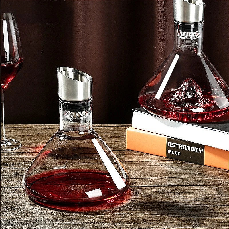 Separatore di vino di fascia alta Decanter per vino rosso di lusso Dispenser per vino nordico trasparente Decanter a capacità multipla Utensili per bere