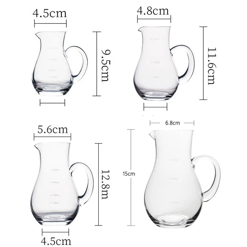100ml/150ml/250ml/400ml Decanter per vino Brocca per whisky di fascia alta Separatore per vino con manico Classico vaso per vino straniero Accessori per bar