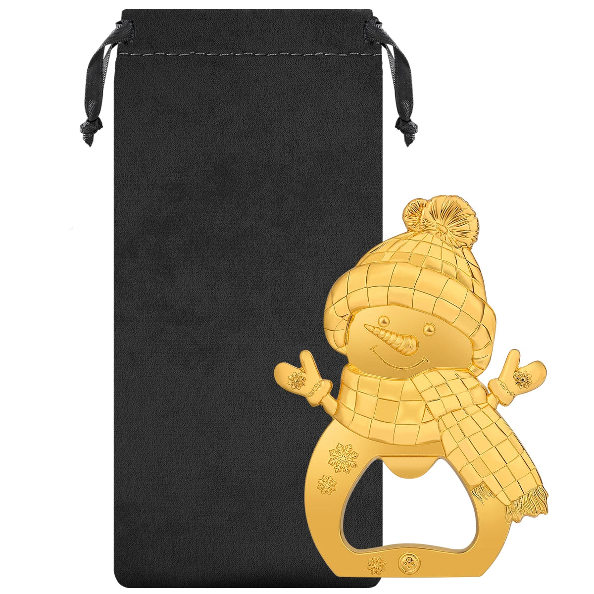 Apribottiglie da birra in metallo a forma di pupazzo di neve adorabile. Piccolo regalo di Natale creativo, cucina, bar, decorazione per feste, apribottiglie