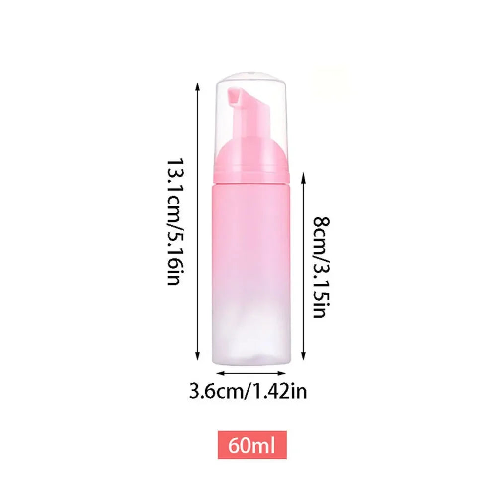 30 pz 2 oz/60 ml riutilizzabile pompa di schiuma da viaggio bottiglia shampoo per ciglia per disinfettante per le mani mousse bottiglia dispenser strumenti per la cura della pelle