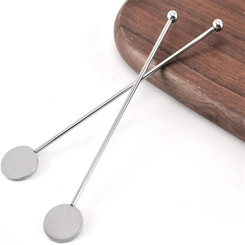 5 pezzi in acciaio inossidabile cocktail drink mixer bar agitazione bastoncini di miscelazione Muddler mestolo agitatore swizzle stick caffè mescolando bastoncini