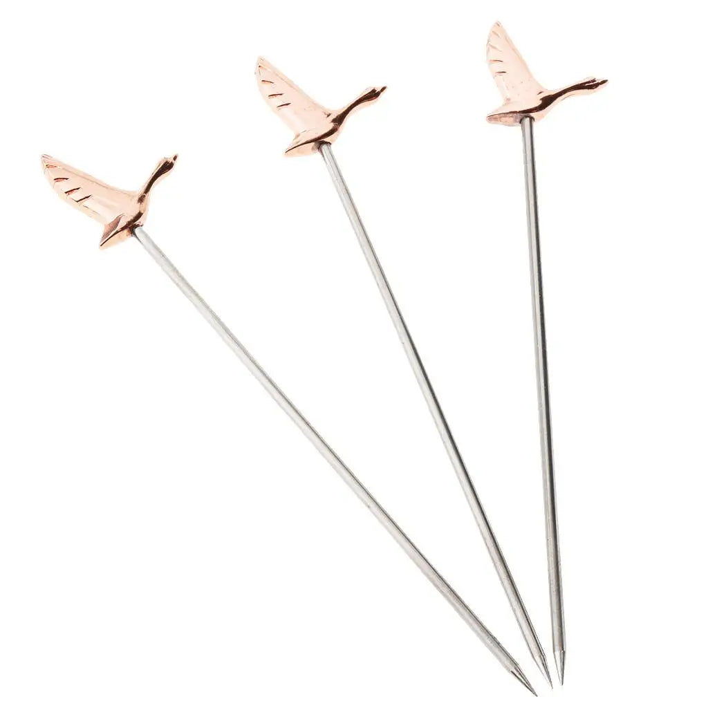 Cocktail in acciaio inossidabile da 3 pezzi/set Scegli bastoncini di frutta per la festa