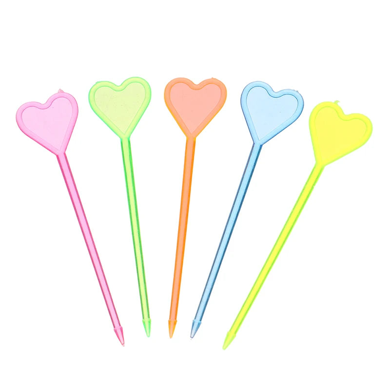 50 pz animale fenicottero cuore forniture per feste cibo Picks Buffet frutta forchetta Snack torta Dessert insalata bastoncini Cocktail stuzzicadenti Skewe