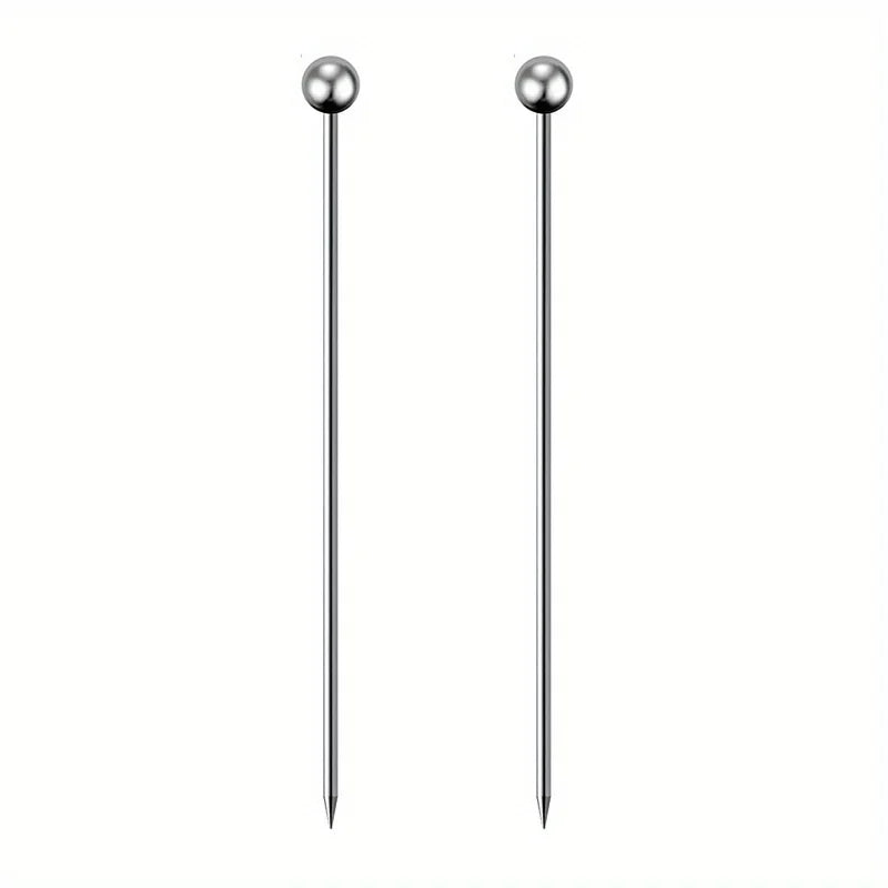 4 pezzi di plettri da cocktail in acciaio inossidabile, plettri da frutta, bastoncini da cocktail per bar, pub, club, ristorante e accessori per bicchieri per uso domestico