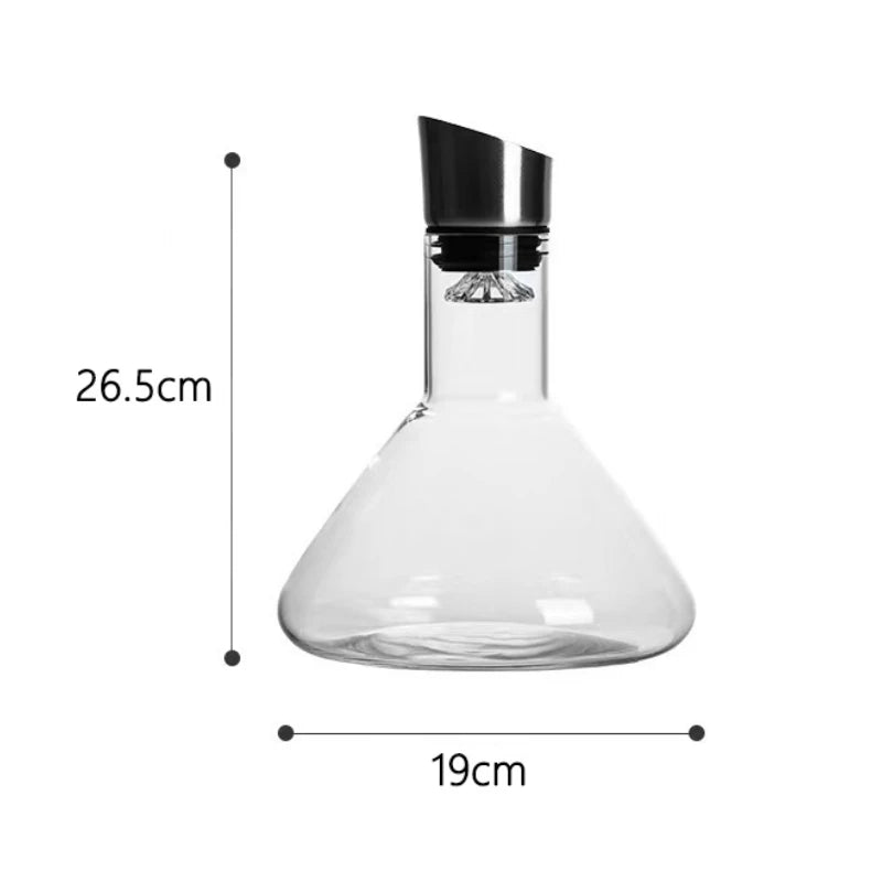 Separatore di vino di fascia alta Decanter per vino rosso di lusso Dispenser per vino nordico trasparente Decanter a capacità multipla Utensili per bere