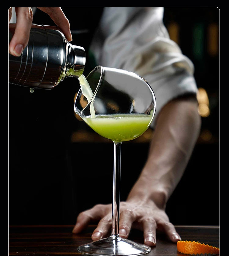 Bicchiere da cocktail creativo con pesciolini, polpo, cigno, uccello, calice trasparente con cannuccia, tazza di succo di vino per feste, bar, discoteca