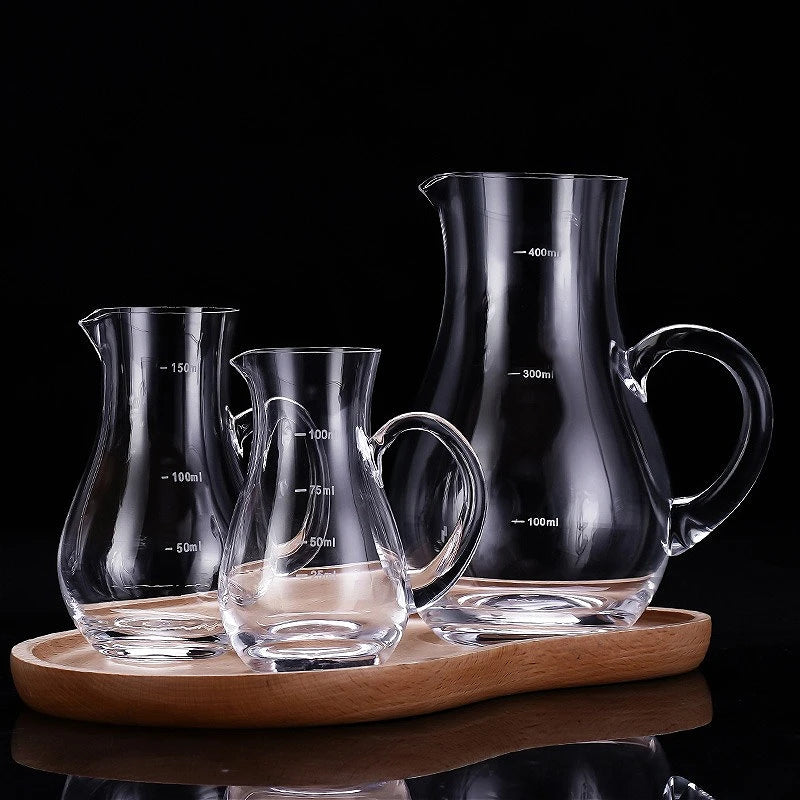 100ml/150ml/250ml/400ml Decanter per vino Brocca per whisky di fascia alta Separatore per vino con manico Classico vaso per vino straniero Accessori per bar