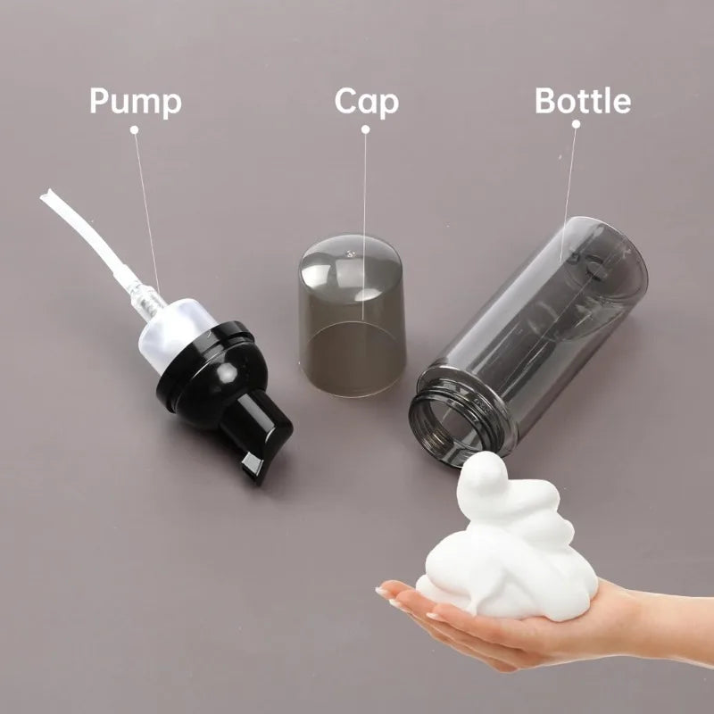 30 pz 2 oz/60 ml riutilizzabile pompa di schiuma da viaggio bottiglia shampoo per ciglia per disinfettante per le mani mousse bottiglia dispenser strumenti per la cura della pelle