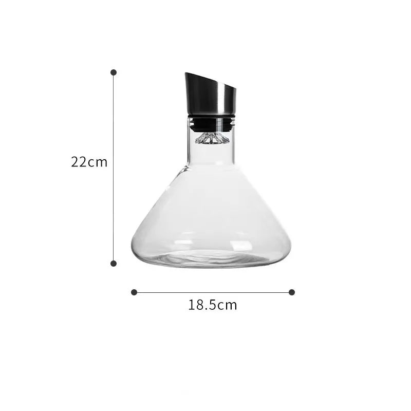 Separatore di vino di fascia alta Decanter per vino rosso di lusso Dispenser per vino nordico trasparente Decanter a capacità multipla Utensili per bere