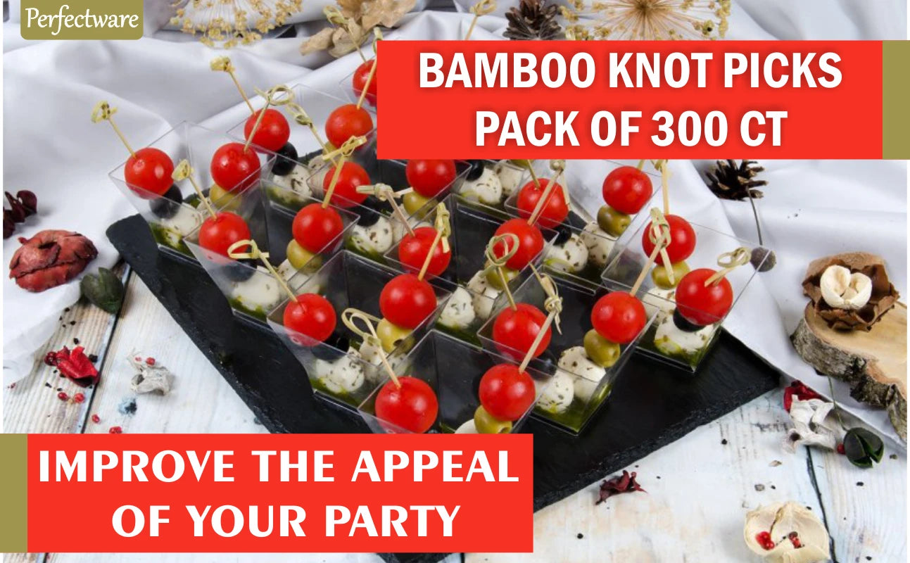 Spiedini stuzzicadenti da cocktail lunghi in bambù di alta qualità da 100 pezzi, adatti per antipasti, spiedini di frutta, panini, bevande, hamburger