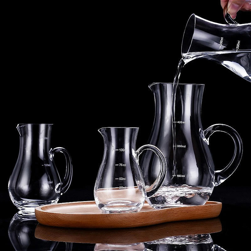 100ml/150ml/250ml/400ml Decanter per vino Brocca per whisky di fascia alta Separatore per vino con manico Classico vaso per vino straniero Accessori per bar
