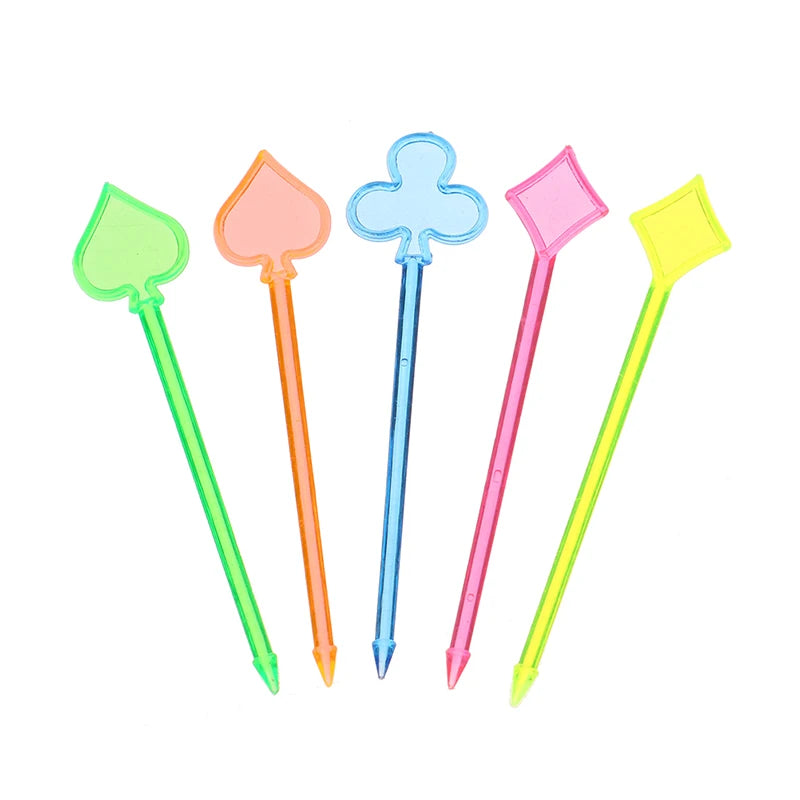 50 pz animale fenicottero cuore forniture per feste cibo Picks Buffet frutta forchetta Snack torta Dessert insalata bastoncini Cocktail stuzzicadenti Skewe