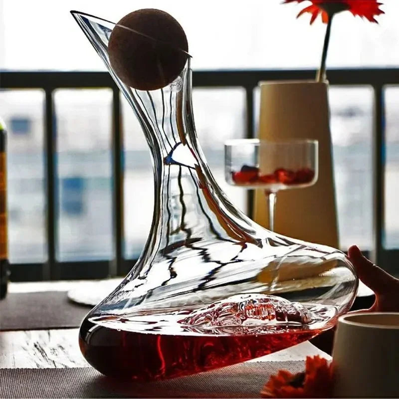 Decanter per vino rosso da 2000ml Reds in vetro di cristallo vini whisky vini vino Quick Waterfall Iceberg Dispenser bollitore per vini rossi