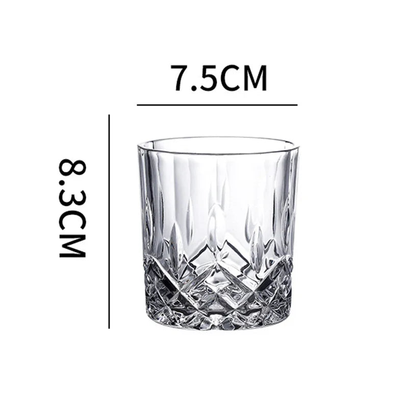 230ml/250ml/315ml Bicchieri da vino di lusso Bicchieri da whisky vintage Bar Vetreria Bicchiere da cocktail Scotch Bourbon Tazze Regali squisiti