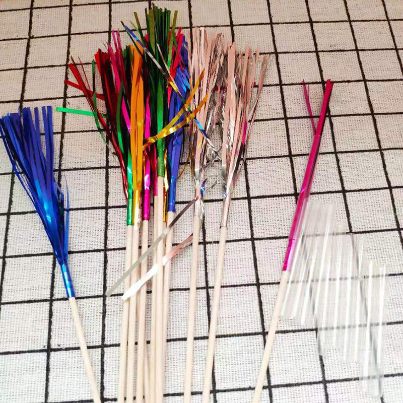 100 pezzi di frutta usa e getta bastoncini da Dessert stoviglie per feste Cocktail Picks fuochi d'artificio Cake Topper stuzzicadenti per decorazioni di nozze 23cm