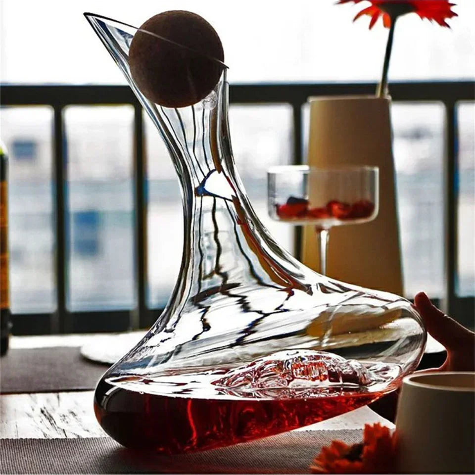 Decanter per vino rosso da 2000ml Reds in vetro di cristallo vini whisky vini vino Quick Waterfall Iceberg Dispenser bollitore per vini rossi
