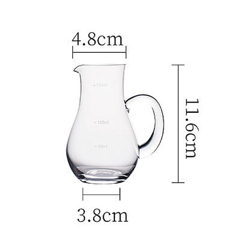100ml/150ml Dispenser di vino Decanter in vetro Misura classica Brocca di fascia alta Pentola per vino straniero Bollitore di vetro di lusso Accessori da cucina