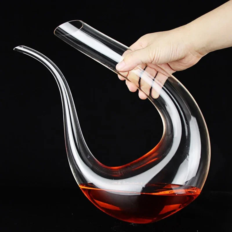 1500ML Grande Decanter Fatto A Mano di Cristallo di Vino Rosso Brandy Bicchieri Da Champagne Decanter Bottiglia Brocca Versatore Aeratore Per Il Bar di Famiglia