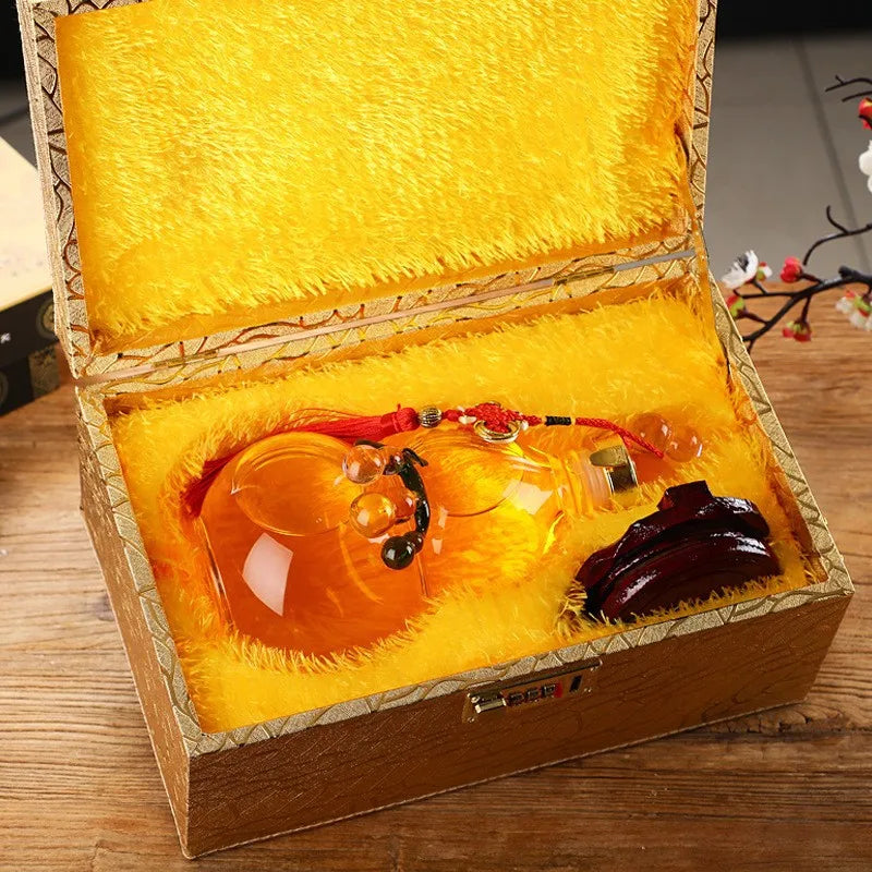Bottiglia di vino con zucca creativa per uso domestico con decanter in vetro borosilicato trasparente di grande capacità da 500/3000 ml