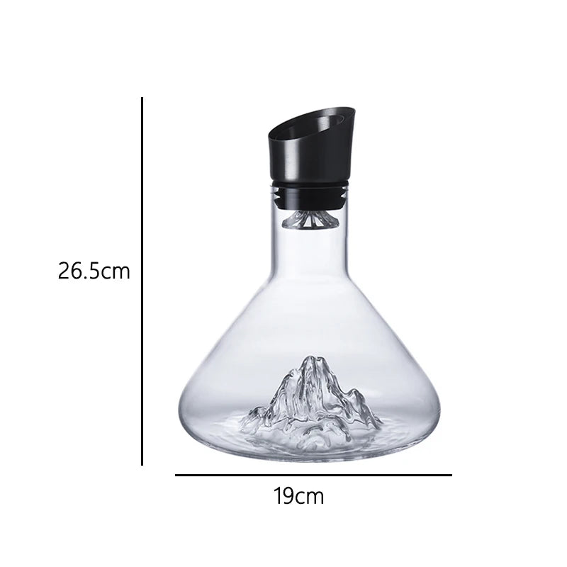 Separatore di vino di fascia alta Decanter per vino rosso di lusso Dispenser per vino nordico trasparente Decanter a capacità multipla Utensili per bere