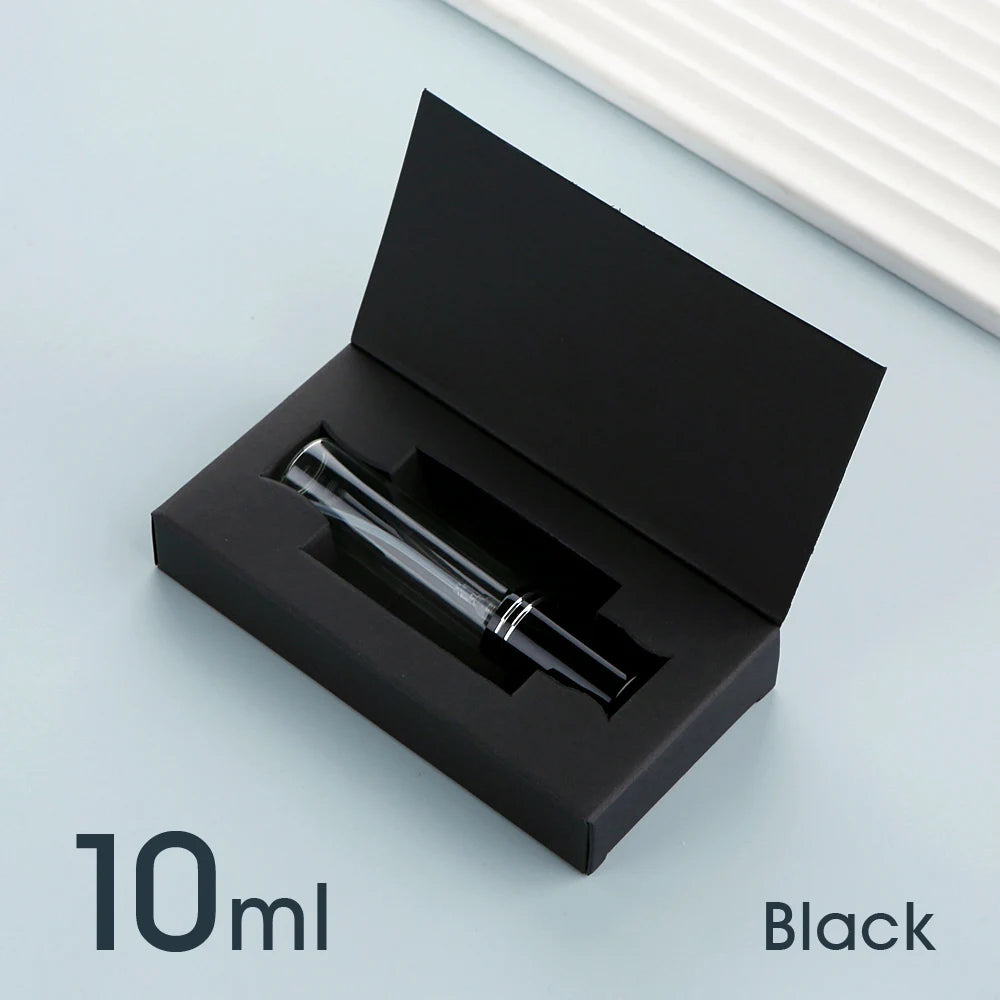 Flacone spray per profumo da 50 pezzi 5ml 10ml con confezione Flacone spray riutilizzabile per profumo sprinkler mini flaconi spray in alluminio