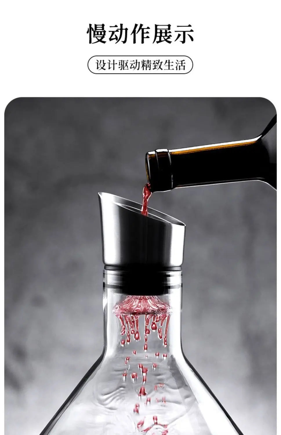 1500ML Iceberg Whisky Decanter per vino Fatto a mano in cristallo senza piombo Versatore per vino Caraffa Dispenser per vino addensato Accessori per bar