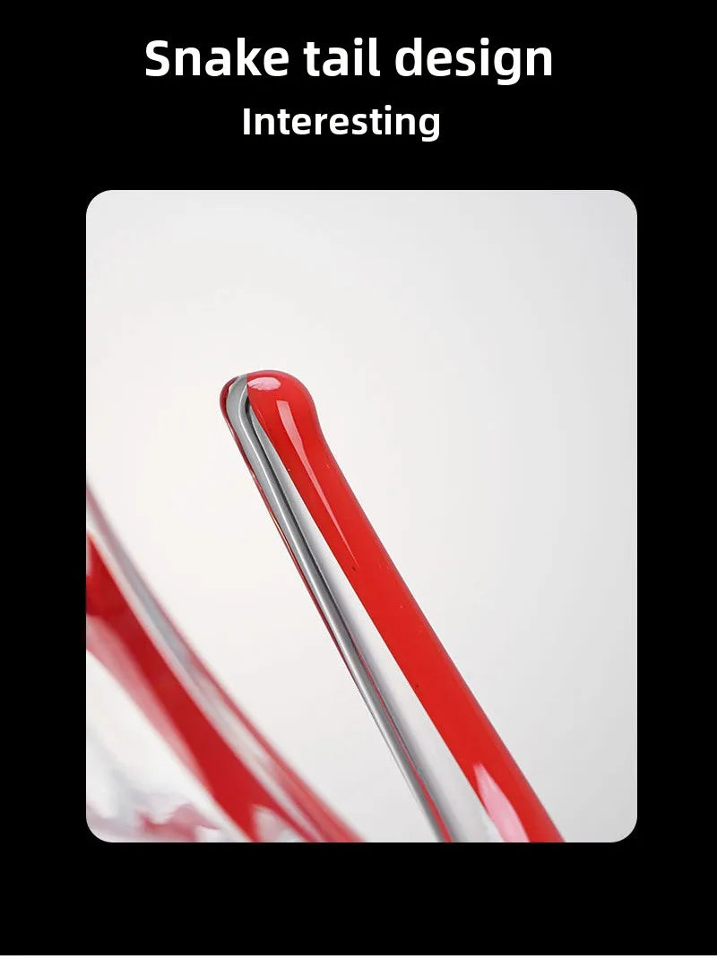 Decanter in vetro a forma di serpente soffiato artificiale Separatore di vino Articoli da bar Dispenser di vino per uso domestico Set di vino decanter per anziani da 1000 ml