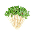100 pz Cactus Flamingo Bambù Pick Buffet Cupcake Frutta Forchetta Cocktail Stuzzicadenti Spiedino Bar Dessert Insalata Bastone per la Decorazione di Nozze
