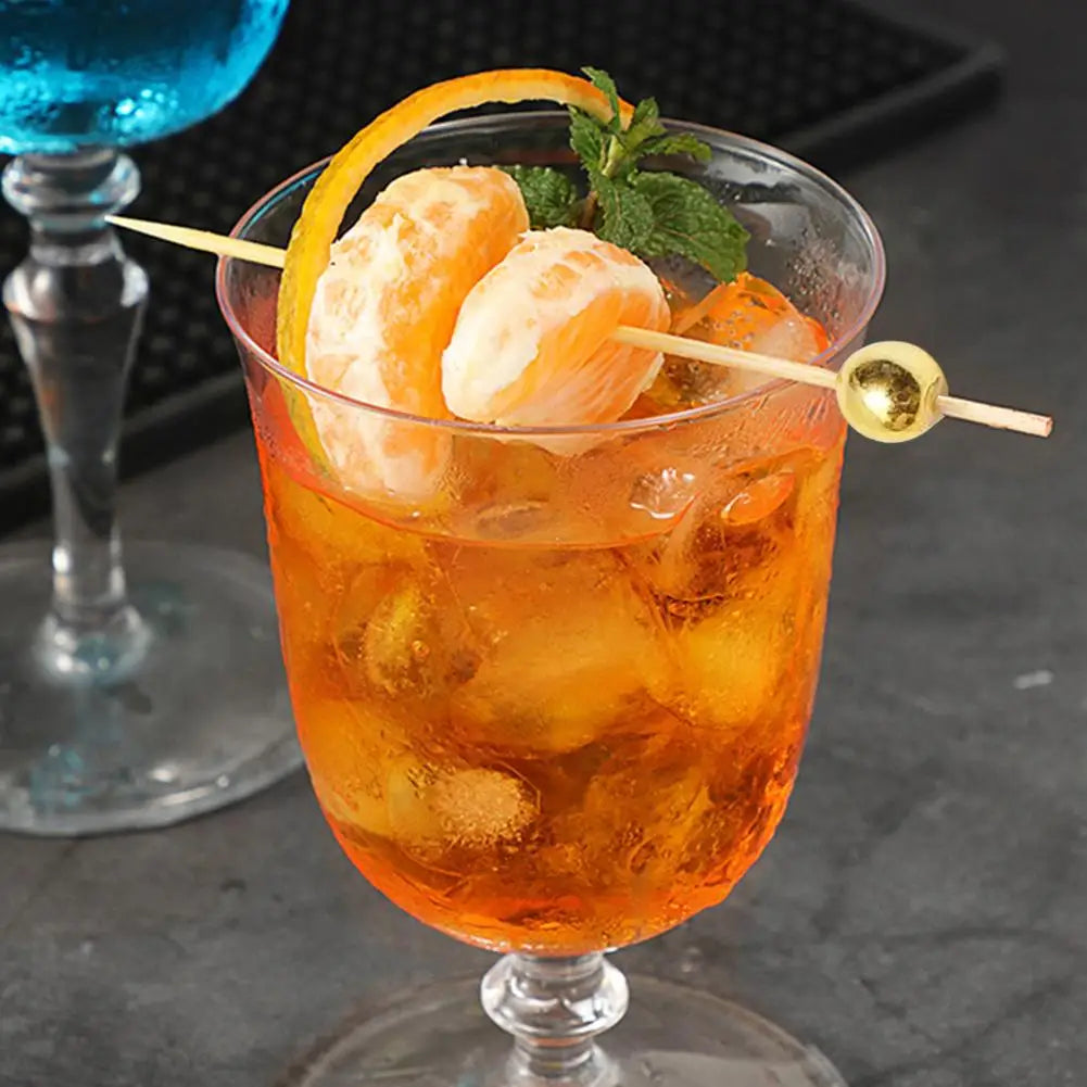 100/25 Pz Oro Perla Cocktail Picks Cibo Frutta Picks Festa di Nozze Torta Usa E Getta Dessert Cocktail Bastoni Buffet Stuzzicadenti