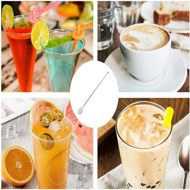 5 pezzi in acciaio inossidabile cocktail drink mixer bar agitazione bastoncini di miscelazione Muddler mestolo agitatore swizzle stick caffè mescolando bastoncini