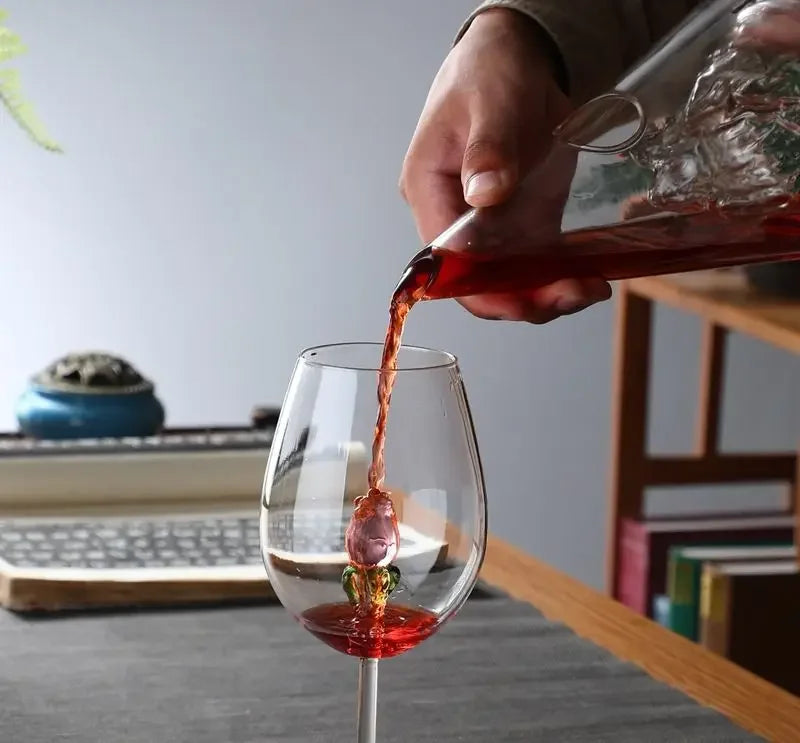 Decanter rapido per vino rosso Divisore per vino in vetro piramidale personalizzato di piccola capacità