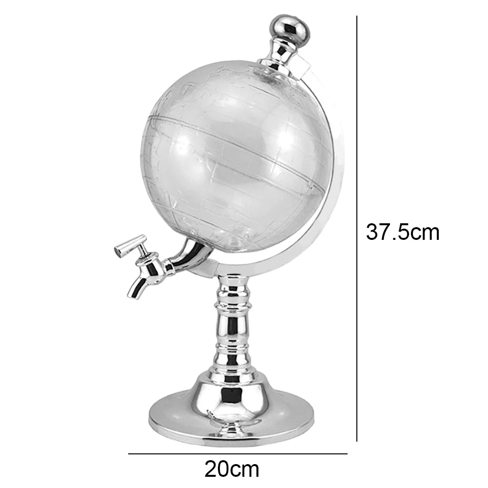 Dispenser per decanter da 3,5 litri Accessorio per feste in club Dispenser a forma di globo Dispenser per bevande di birra per liquori di vino Bevande di whisky