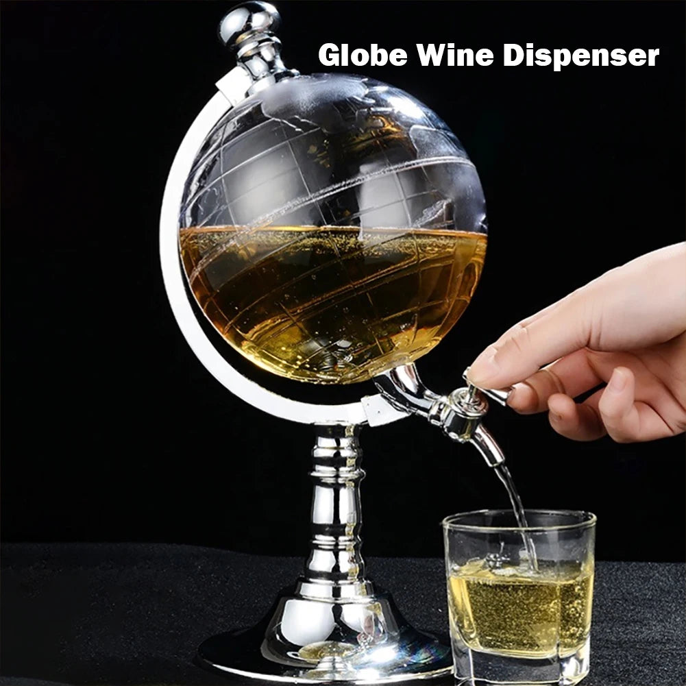 Dispenser per decanter da 3,5 litri Accessorio per feste in club Dispenser a forma di globo Dispenser per bevande di birra per liquori di vino Bevande di whisky