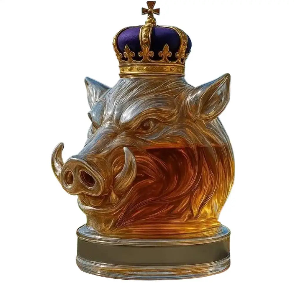 Decanter per animali creativo da 300 ml Bottiglia di liquore in vetro realistico Ispirato a Bulldog Whisky Vino Brandy Scotchs Bourbon Vodka Decanter