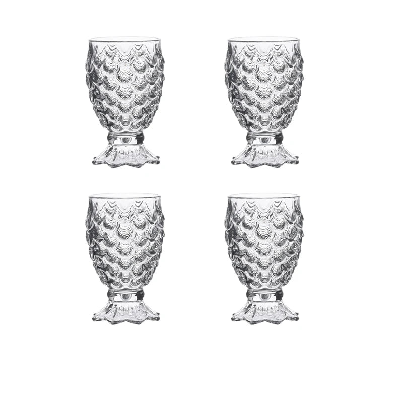 4 pezzi set di bicchieri da cocktail squisiti da 50 ml bicchieri da vino piccoli intagliati vintage bicchieri da liquori per feste bicchieri da vino dolce trasparenti di fascia alta