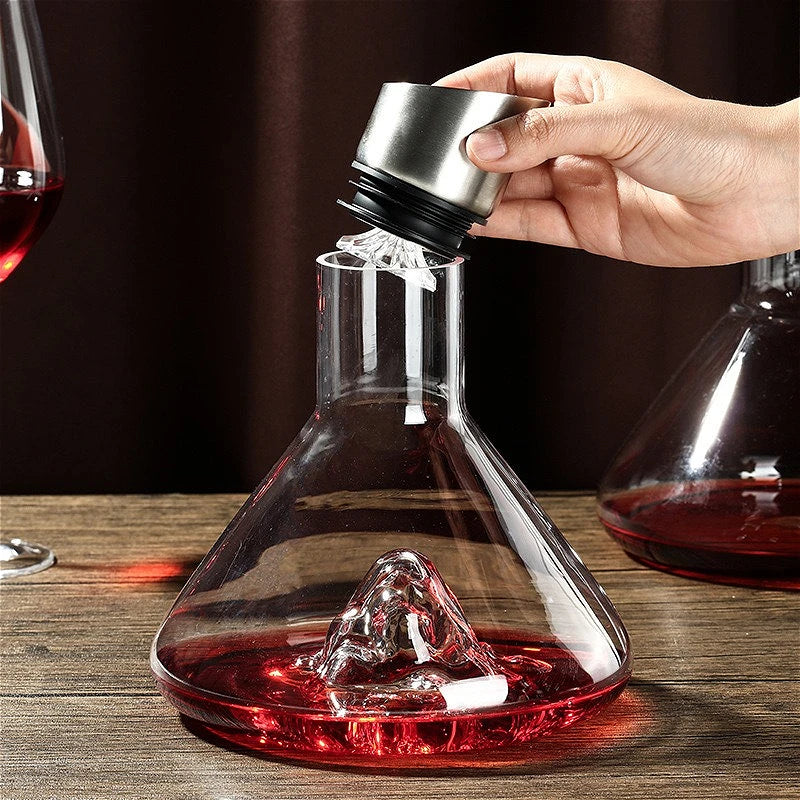 Separatore di vino di fascia alta Decanter per vino rosso di lusso Dispenser per vino nordico trasparente Decanter a capacità multipla Utensili per bere
