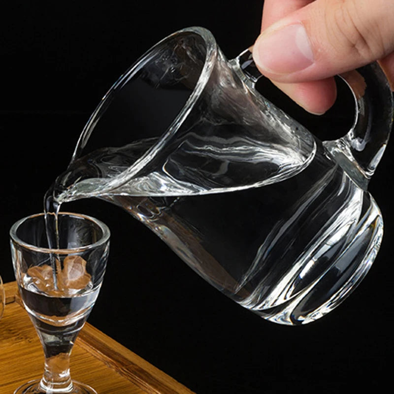 80ml/100ml/120ml/125ml Dispenser di vino rosso scala bicchieri da vino strumenti porta bicchieri per liquori di vino Decanter trasparente di piccola capacità