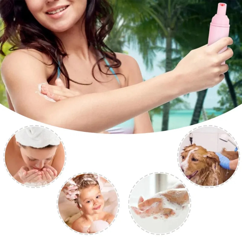 30 pz 2 oz/60 ml riutilizzabile pompa di schiuma da viaggio bottiglia shampoo per ciglia per disinfettante per le mani mousse bottiglia dispenser strumenti per la cura della pelle