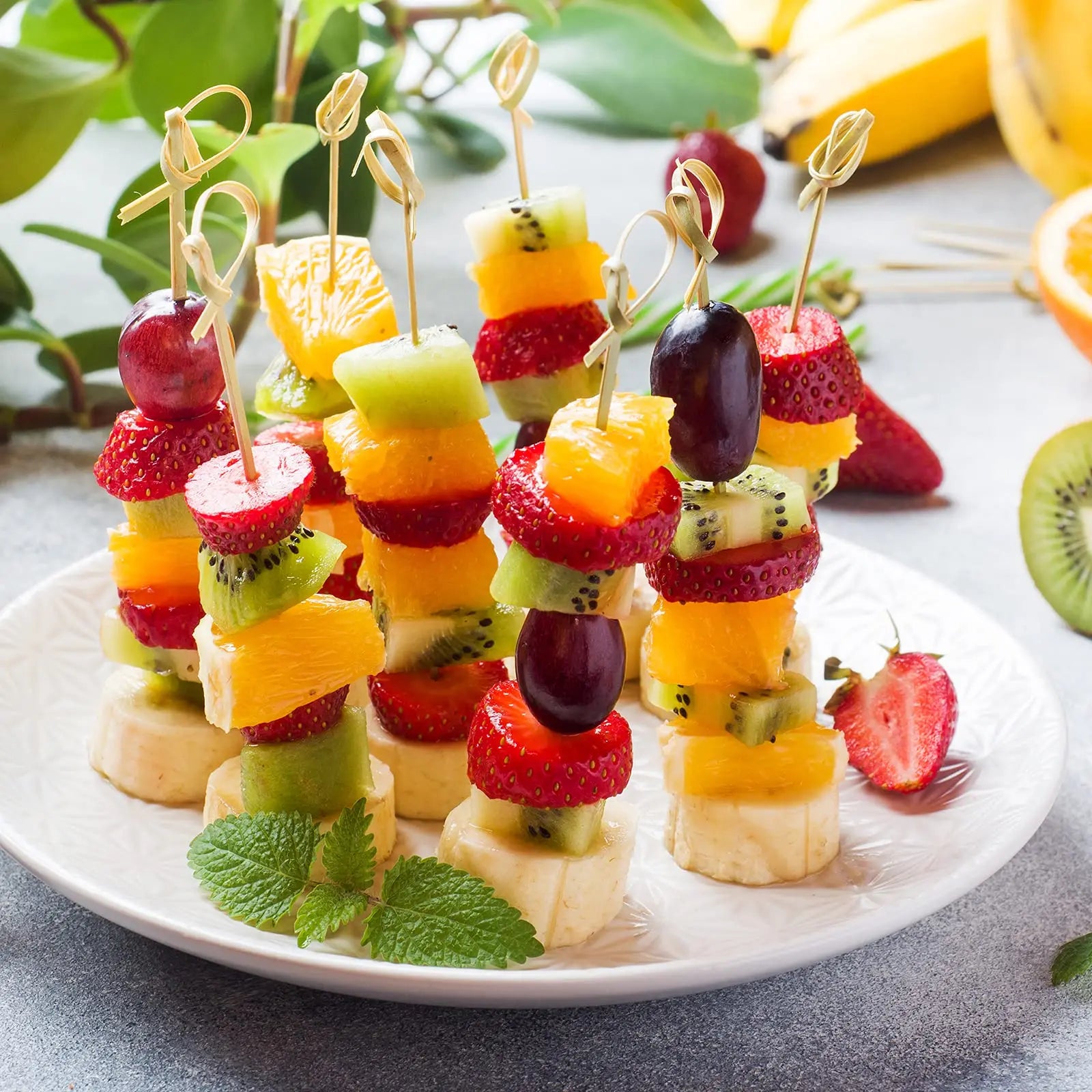 Spiedini stuzzicadenti da cocktail lunghi in bambù di alta qualità da 100 pezzi, adatti per antipasti, spiedini di frutta, panini, bevande, hamburger