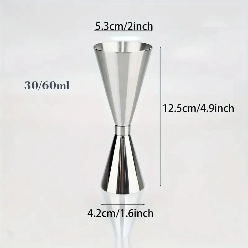 1 oz/2 oz Cocktail Bar Jigger in acciaio inossidabile Doppio spirito Misurino per la casa Bar Party Club Accessori Barware Strumenti casa
