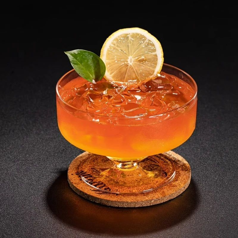 Bicchieri da Cocktail creativi a gamba corta bocca larga bicchiere da Martini tazza da Margarita bicchieri da Cocktail bicchieri da Bar accessori per feste