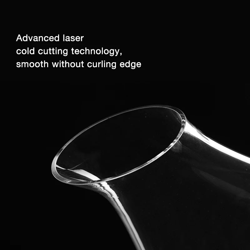 Decanter per vino a cerchio cavo - Decanter con eleganza Decanter per vino rosso in vetro trasparente senza piombo Contenitore per succo Decanter per vino